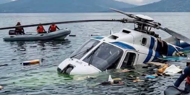 Guatemala’da Helikopter Göle Düştü İki Pilot Kayıp